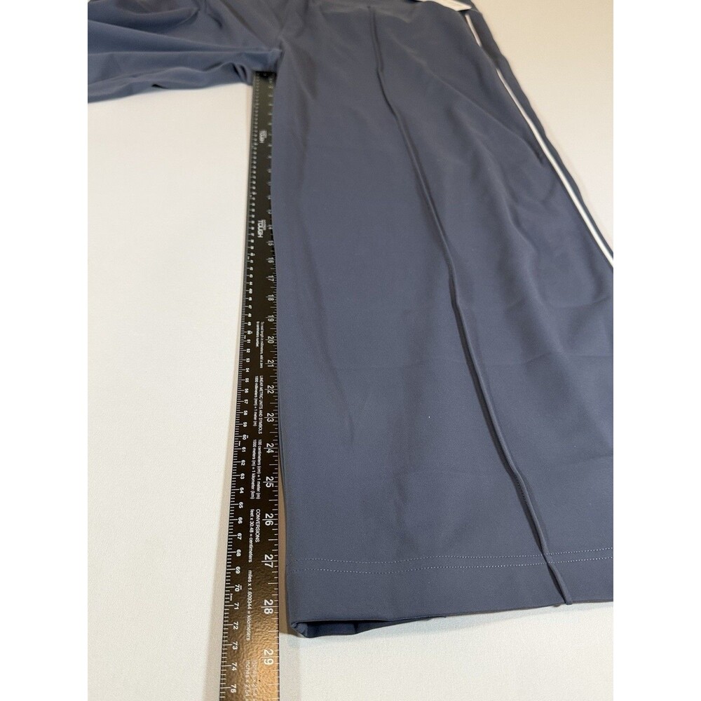 Athleta Venice Track Stripe Wide Leg Pants 3X Blue NWT SculptTek Cropped Plus - Picture 8 of 16
